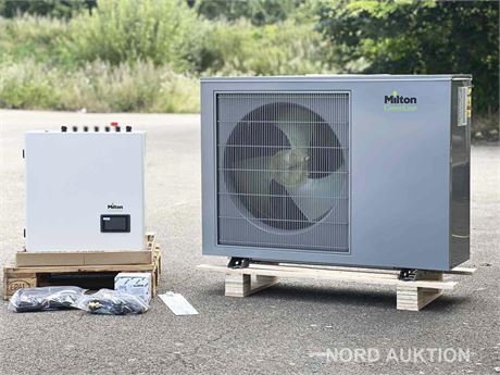 9 KW Luft til vand varmepumpe + 6-19 KW indedel Milton Greenline