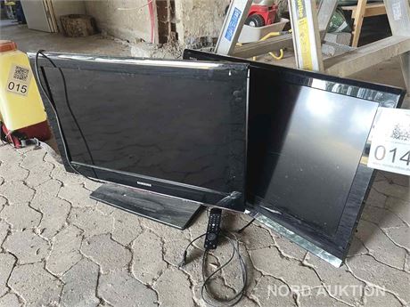 2 stk 32" tv SAMSUNG/TOSHIBA