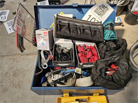 Værktøjskasse med faldsikringer