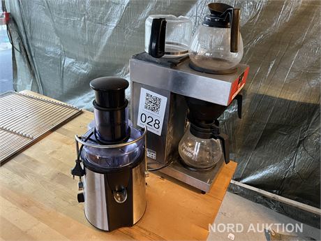 Kaffemaskine & juice maskine