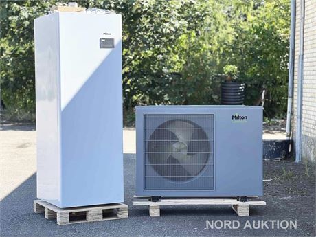 12 KW Luft til vand varmepumpe + DUO indedel Milton Greenline