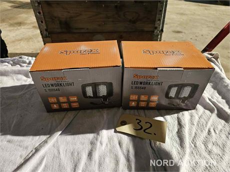 2 stk. LED Arbejdslamper - S.155540