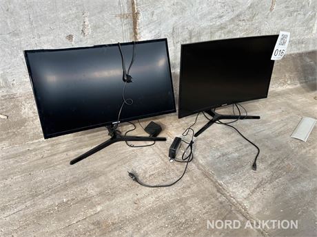 2 stk 27" PC skærm Samsung