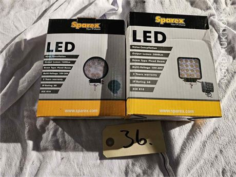 2 stk. LED arbejdslys